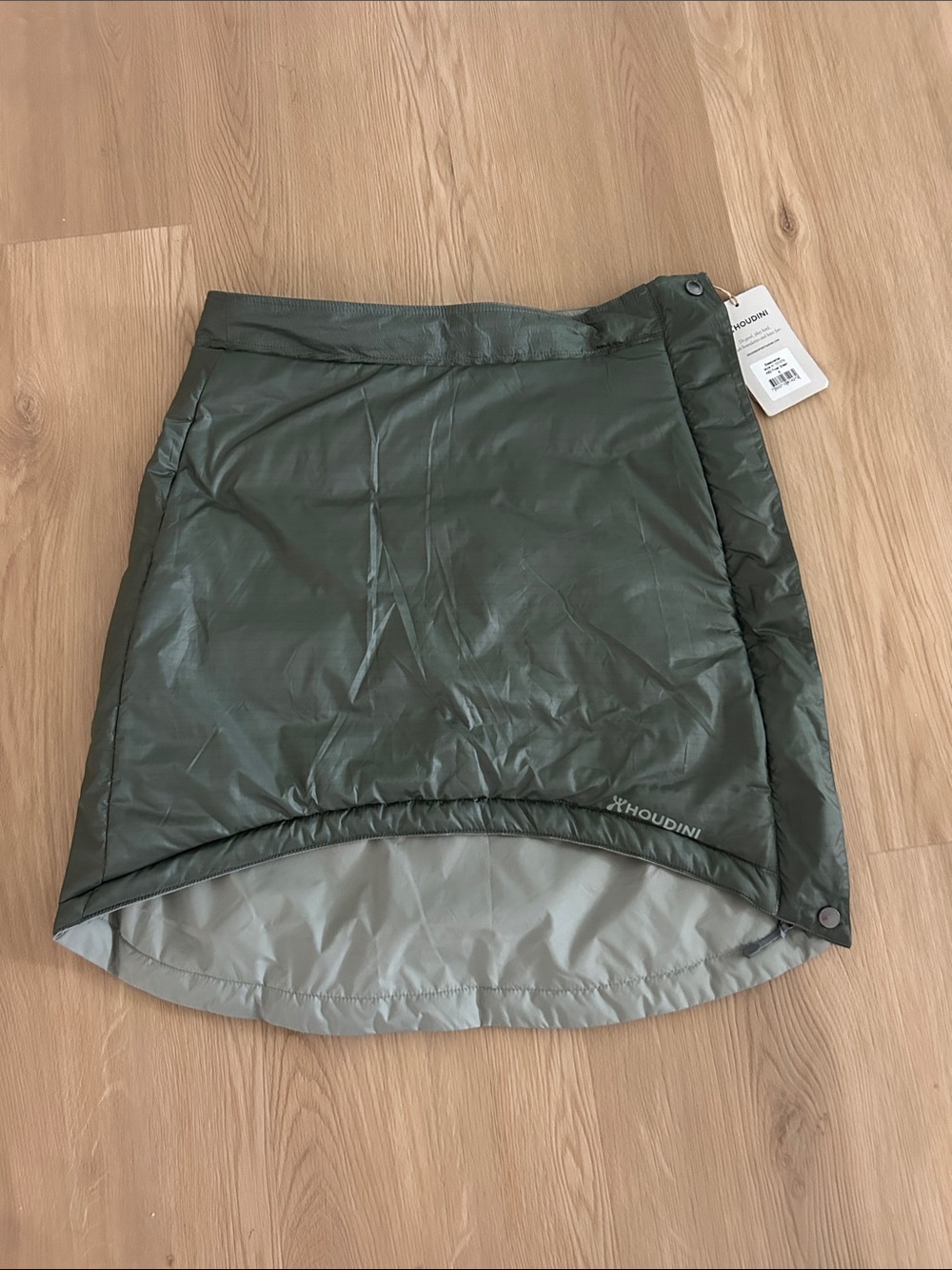 Houdini Green Puffer Activewear Skirt-NWT
